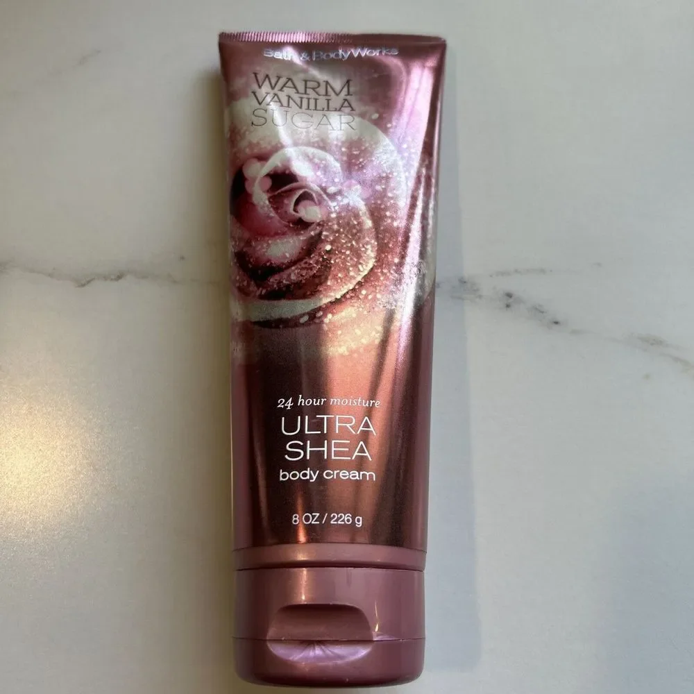 1 Bath & Body Works WARM VANILLA SUGAR Ultra Shea Body Cream Hand Lotion Moistur